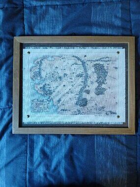 Map of Middle Earth The Lord of the Rings Wall decor